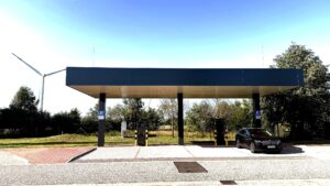 Smarte Beleuchtung für den Schnellladepark in Hammwiede Nord.