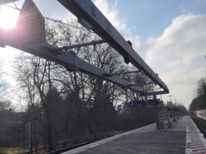 Beleuchtungserneuerung am Bf. Essen Zollverein Nord. Instalation von Tuscan 89 Angled SKII DB & Stromma SKII DB.